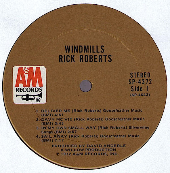 Rick Roberts – Windmills LP vinyl record, image 2 of 4