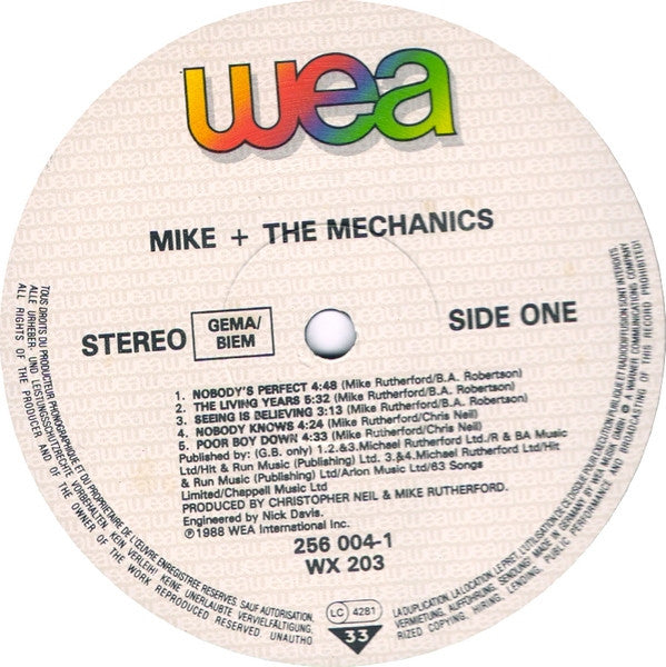 Mike & The Mechanics – Living Years LP vinyl record, image 3 of 7