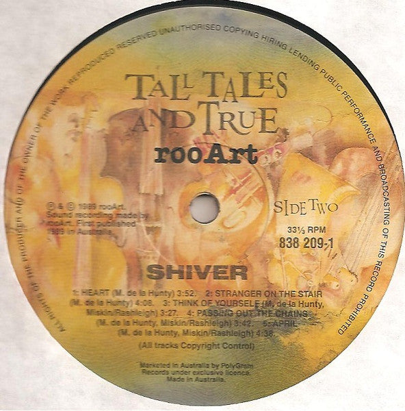 Tall Tales And True – Shiver LP vinyl record, image 4 of 6