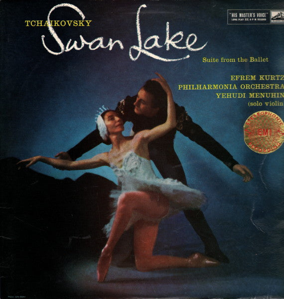 Pyotr Ilyich Tchaikovsky, Yehudi Menuhin, Philharmonia Orchestra, Efrem Kurtz – Swan Lake - Suite From The Ballet LP vinyl record, image 1 of 3