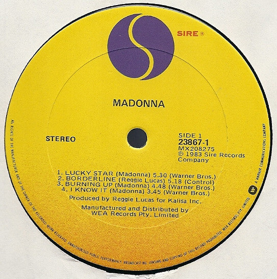 Madonna – Madonna LP vinyl record, image 3 of 8