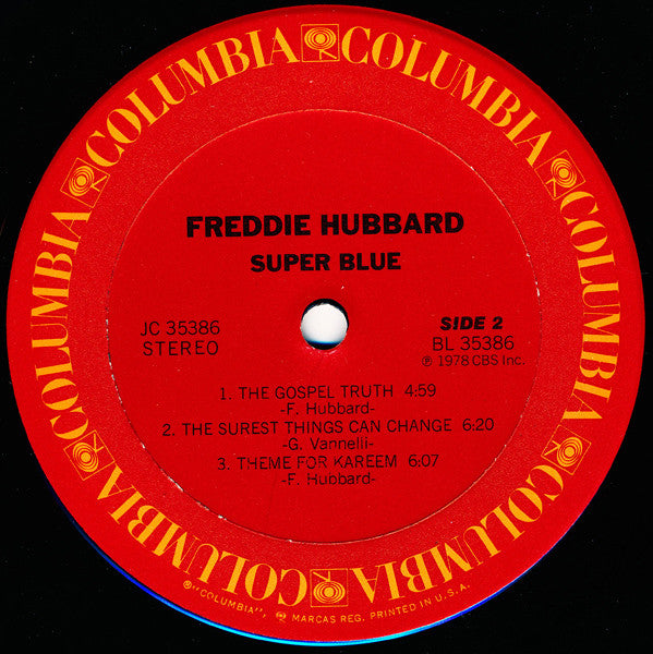 Freddie Hubbard – Super Blue LP vinyl record, image 4 of 4