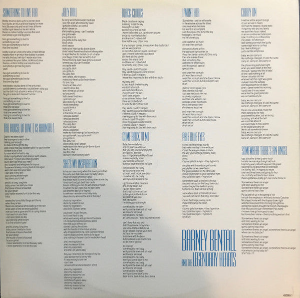 Barney Bentall And The Legendary Hearts – Barney Bentall And The Legendary Hearts LP vinyl record, image 6 of 6