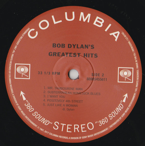 Bob Dylan – Bob Dylan's Greatest Hits LP vinyl record, image 6 of 9