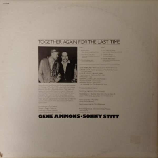 Gene Ammons, Sonny Stitt – Together Again For The Last Time LP vinyl record, image 2 of 4