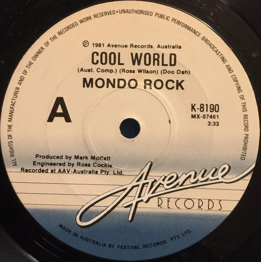 Mondo Rock – Cool World 7" vinyl record
