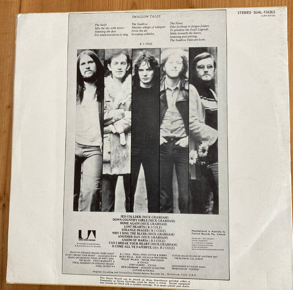 Cochise – Swallow Tales LP vinyl record, image 2 of 4