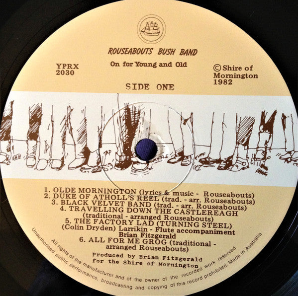 Rouseabouts Bush Band – On For Young And Old LP vinyl record, image 8 of 9