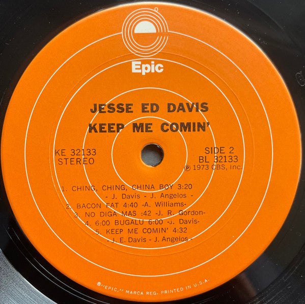 Jesse Ed Davis – Keep Me Comin' LP vinyl record, image 6 of 6