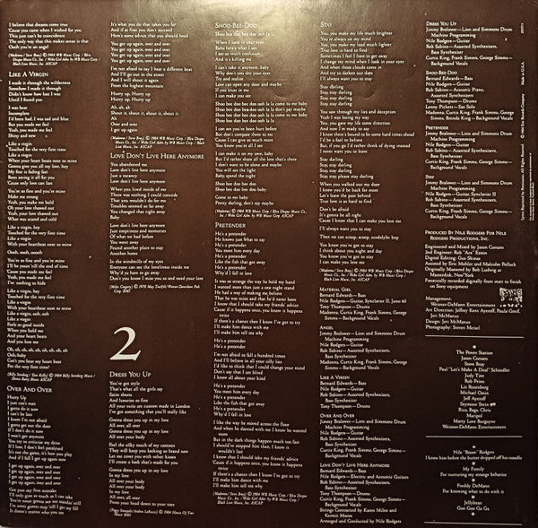 Madonna – Like A Virgin LP vinyl record, image 4 of 6