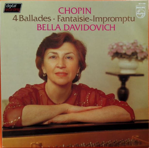 Frédéric Chopin, Bella Davidovich – 4 Ballades ∙ Fantaisie-Impromptu LP vinyl record, image 1 of 4