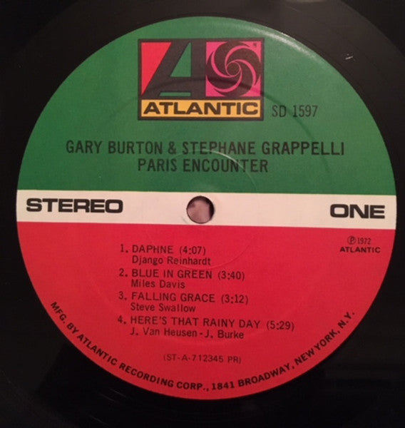 Gary Burton, Stéphane Grappelli – Paris Encounter LP vinyl record, image 3 of 4