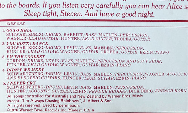 Alice Cooper – Alice Cooper Goes To Hell LP vinyl record, image 6 of 9