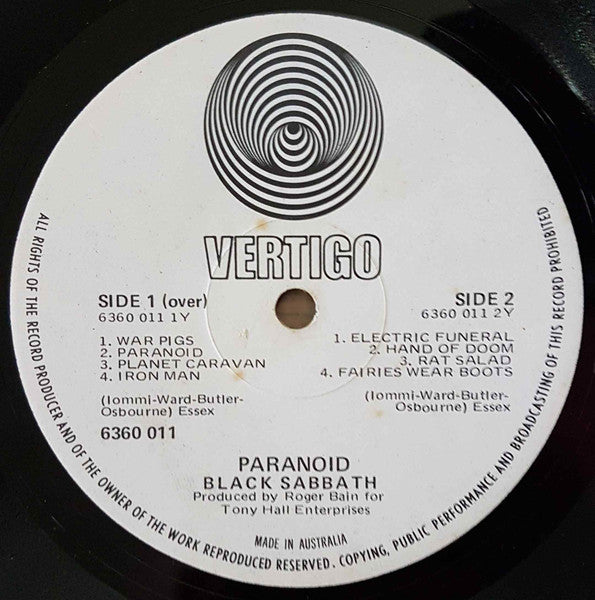 Black Sabbath – Paranoid LP vinyl record, image 6 of 7