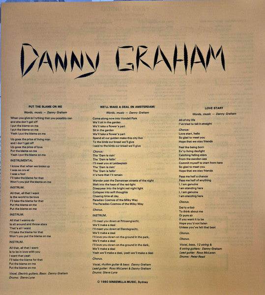 Danny Graham – Danny Graham LP vinyl record, image 6 of 10