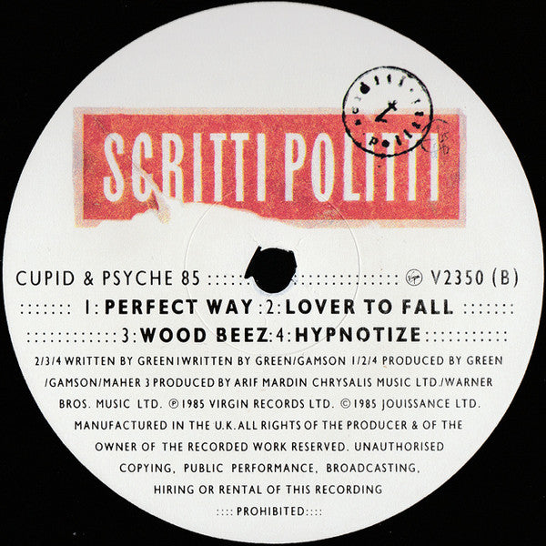 Scritti Politti – Cupid & Psyche 85 LP vinyl record, image 4 of 6
