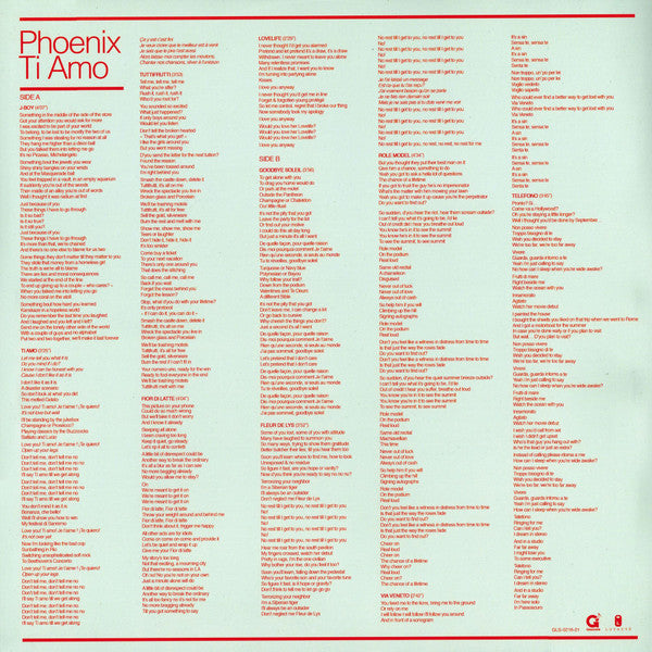 Phoenix – Ti Amo LP vinyl record, image 8 of 8