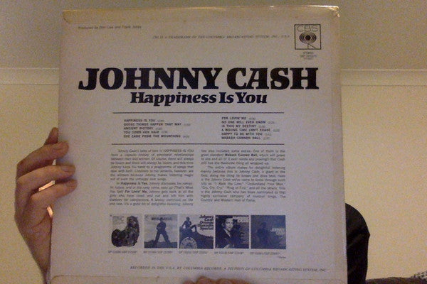 Johnny Cash – Happiness Is You LP vinyl record, image 2 of 4