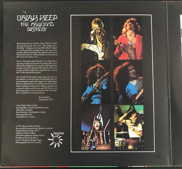Uriah Heep – The Magician's Birthday LP vinyl record, image 2 of 6