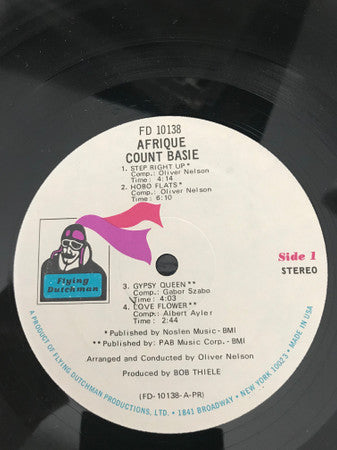 Count Basie Orchestra, Oliver Nelson – Afrique LP vinyl record, image 3 of 4