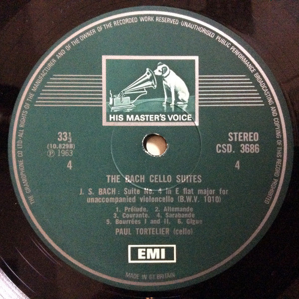 Johann Sebastian Bach, Paul Tortelier – The Cello Suites (3xLP) LP vinyl record, image 5 of 10