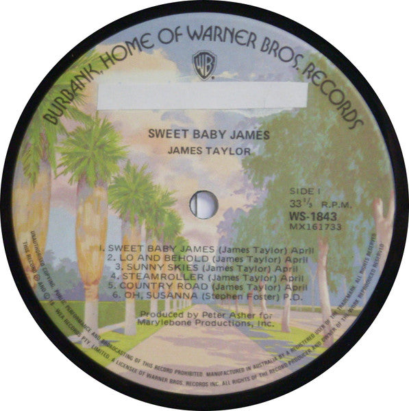 James Taylor – Sweet Baby James LP vinyl record, image 3 of 4