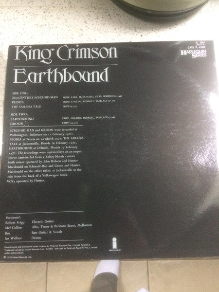 King Crimson – Earthbound LP vinyl record, image 4 of 4