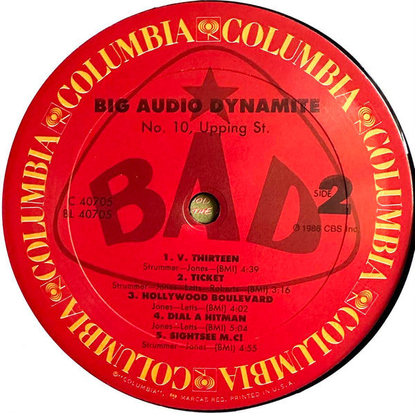 Big Audio Dynamite – No. 10, Upping St. LP vinyl record, image 4 of 6