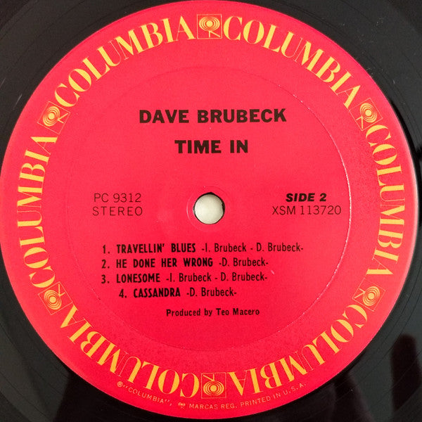 Dave Brubeck – Time In LP vinyl record, image 3 of 4