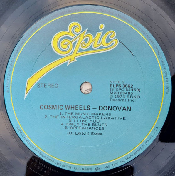 Donovan – Cosmic Wheels LP vinyl record, image 3 of 4
