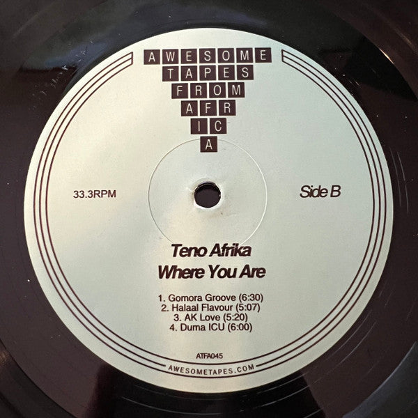Teno Afrika – Where You Are LP vinyl record, image 4 of 4