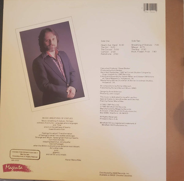 Richard Beirach – Breathing Of Statues LP vinyl record, image 2 of 2