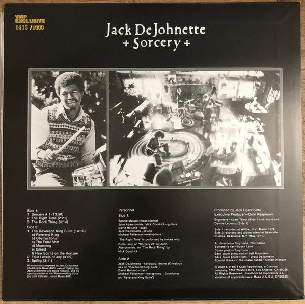 Jack DeJohnette – Sorcery LP vinyl record, image 3 of 6