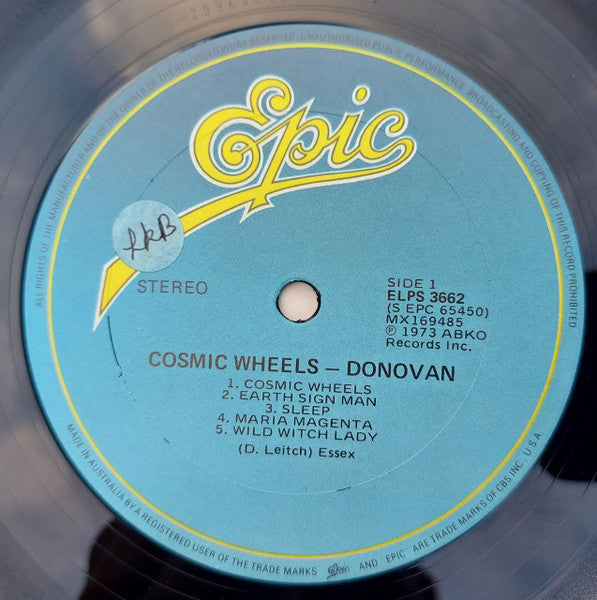 Donovan – Cosmic Wheels LP vinyl record, image 4 of 4