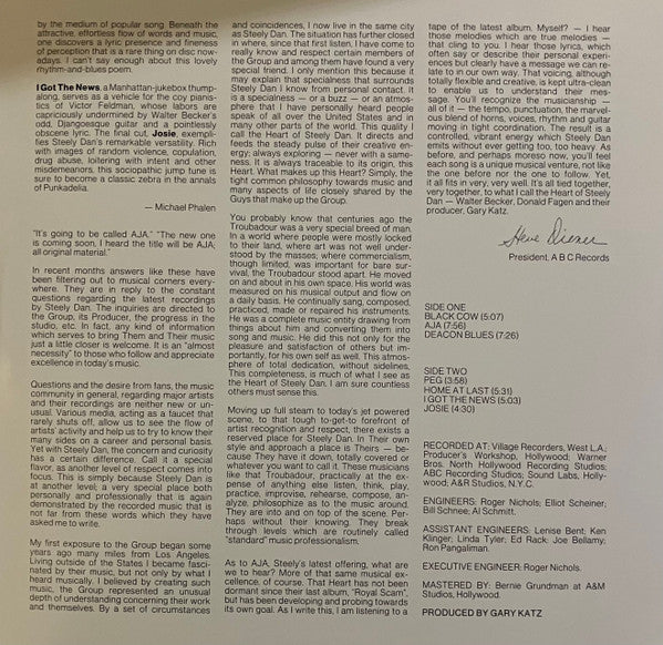 Steely Dan – Aja LP vinyl record, image 3 of 8