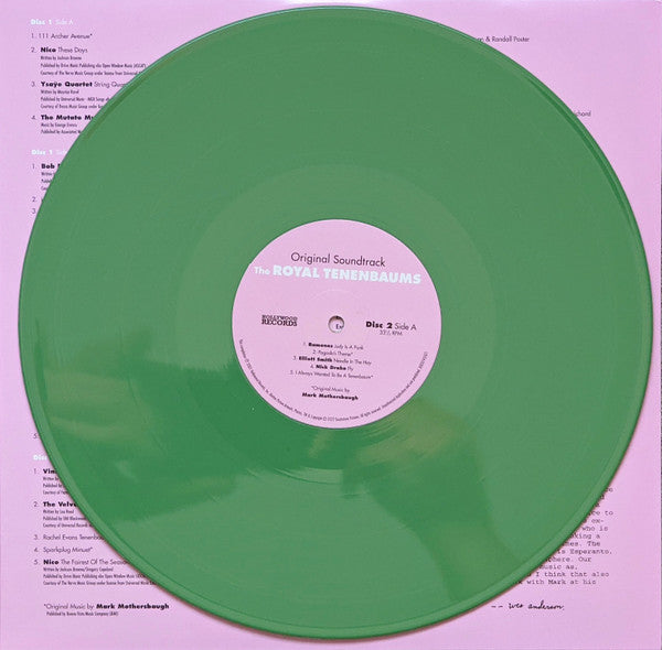 Various – The Royal Tenenbaums (Original Soundtrack) LP vinyl record, image 7 of 10