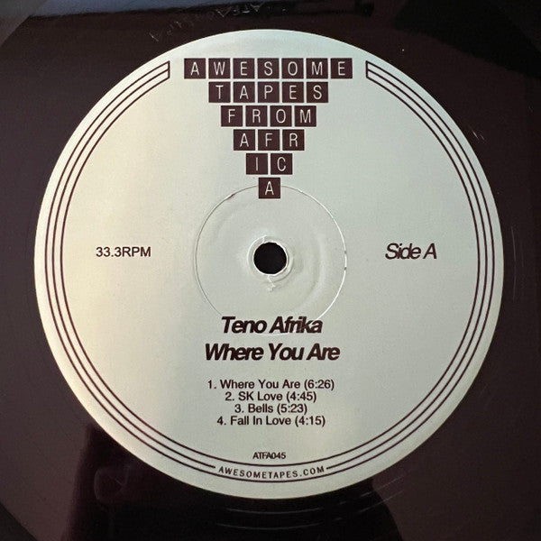 Teno Afrika – Where You Are LP vinyl record, image 3 of 4