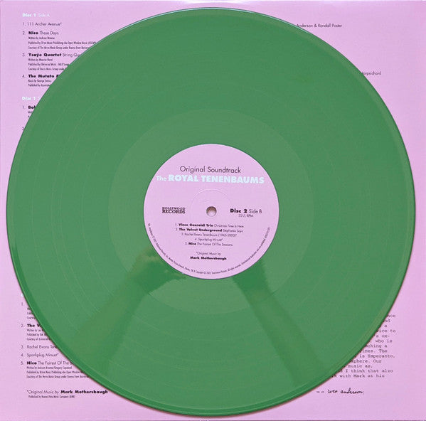 Various – The Royal Tenenbaums (Original Soundtrack) LP vinyl record, image 8 of 10
