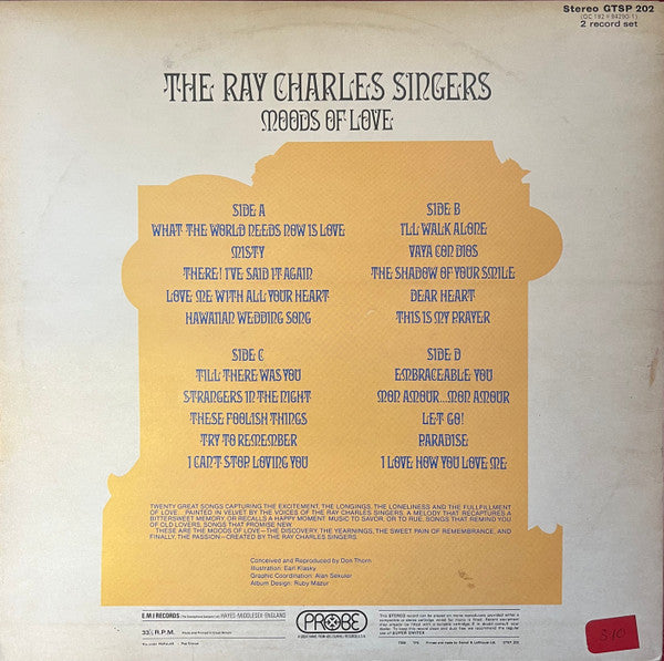 The Ray Charles Singers – Moods Of Love (2xLP) LP vinyl record, image 2 of 8