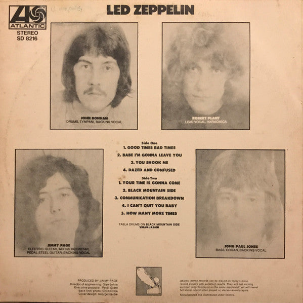 Led Zeppelin – Led Zeppelin LP vinyl record, image 2 of 4