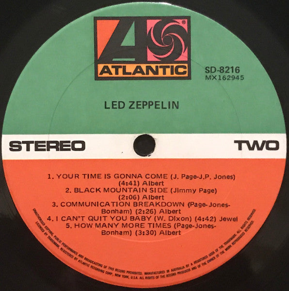 Led Zeppelin – Led Zeppelin LP vinyl record, image 4 of 4