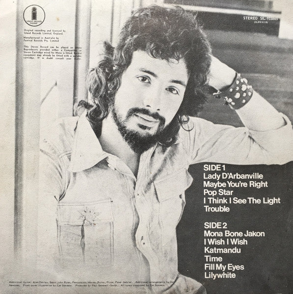 Cat Stevens – Mona Bone Jakon LP vinyl record, image 2 of 4