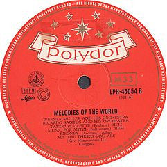 Werner Müller, RIAS Tanzorchester, Ricardo Santos And His Orchestra – Melodies Of The World LP vinyl record, image 4 of 4