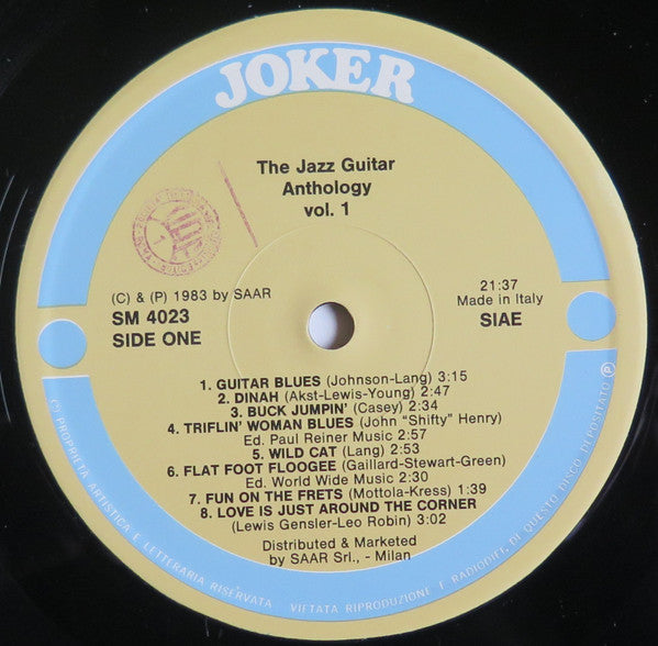 Various – The Jazz Guitar Anthology Vol. 1 LP vinyl record, image 5 of 6