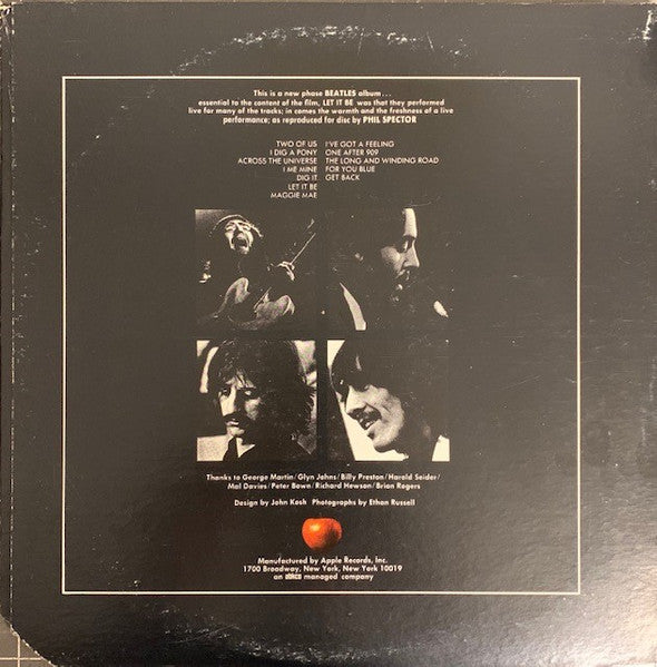 The Beatles – Let It Be LP vinyl record, image 2 of 7