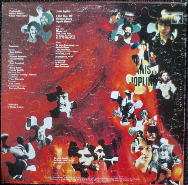 Janis Joplin – I Got Dem Ol' Kozmic Blues Again Mama! LP vinyl record, image 2 of 4