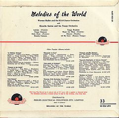 Werner Müller, RIAS Tanzorchester, Ricardo Santos And His Orchestra – Melodies Of The World LP vinyl record, image 2 of 4