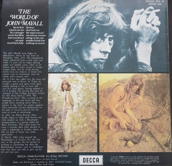 John Mayall – The World Of John Mayall LP vinyl record, image 2 of 4