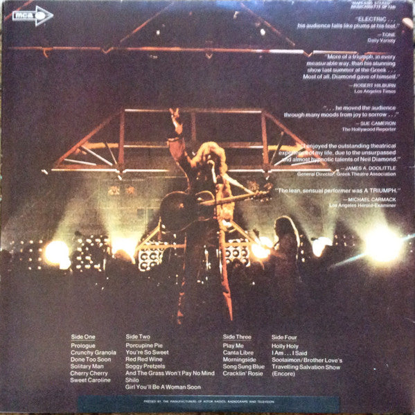 Neil Diamond – Hot August Night (2xLP) LP vinyl record, image 2 of 7
