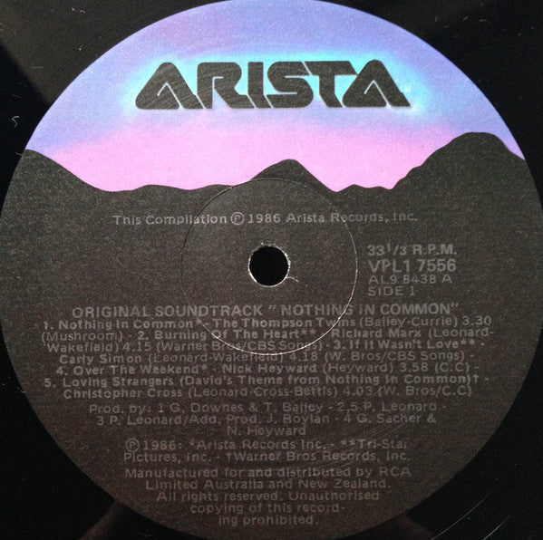Various – Nothing In Common - Original Soundtrack LP vinyl record, image 5 of 6
